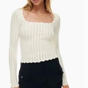NWT WILFRED Parcel Knit Top, Size M, Retail $88